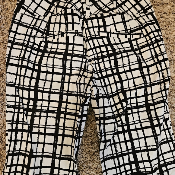 New York & Company Monochrome Checkered Trousers - Picture 10 of 13
